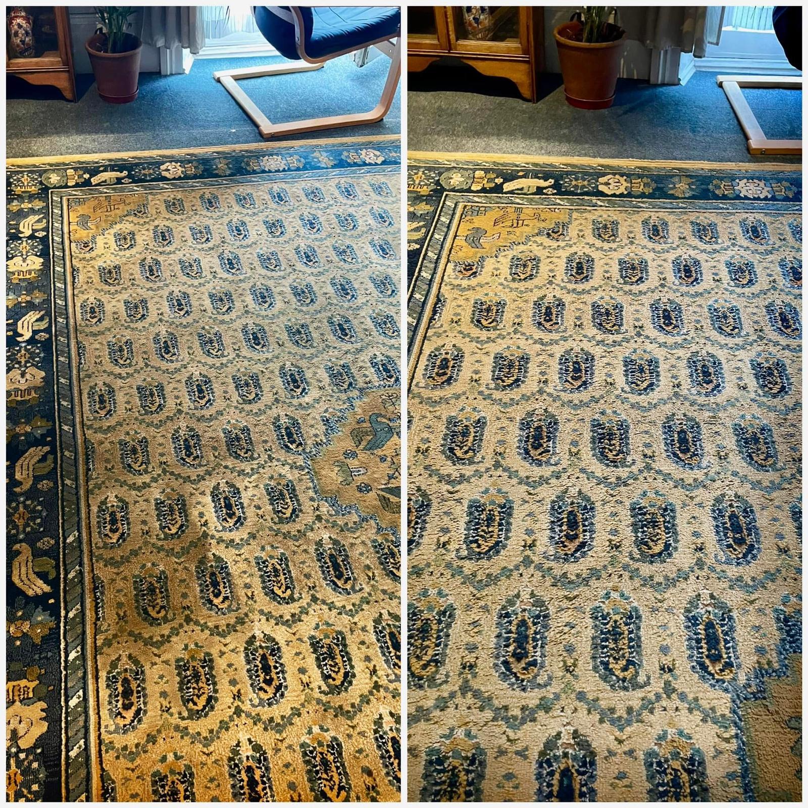 Carpet before and after