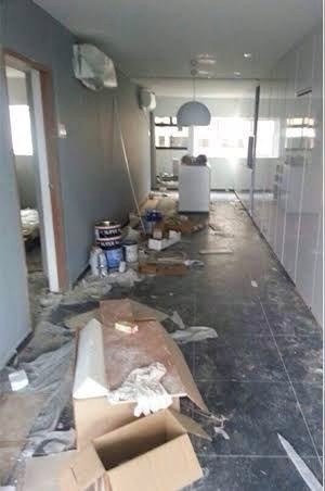 Office before cleaning